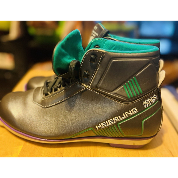 Heierling Cross Country Ski Boots Size EU 41 US 7.5 SNS Profil Gray/Teal Italy - Picture 5 of 9